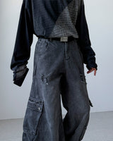 Quiet Black Curved Denim