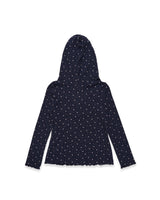 Floral Hoodie (Navy)