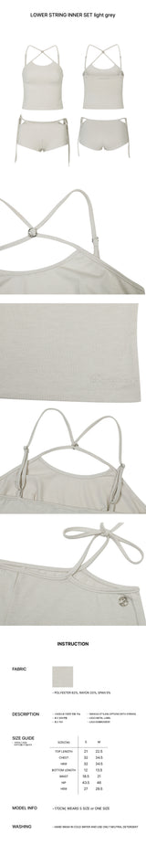 LOWER STRING INNER SET light grey