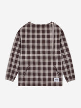 1/2 REGULAR CHECK STRING SHIRTS (BROWN)