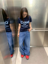 Ain Semi-Balloon Fit Wide Denim Pants