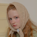 [CASHMERE 100%] CASHMERE SHAWL MUFFLER (BEIGE)