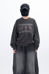 USAピグメントロングスリーブTシャツ
