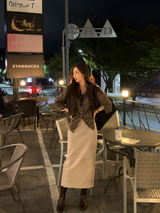 Mer Stretchy H-Line Long Skirt / 2 colors