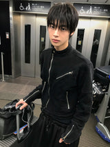スタッズ スウェード ジャケット