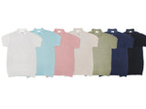 ASCLO Linen Honeycomb Collar Short Sleeve Knit (7color)