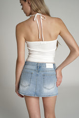 Every light denim skirt