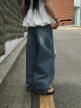 Pico Distressed Wide Denim (2c)