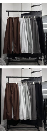 [Unisex] Side tuck wide sweat pants(5color)