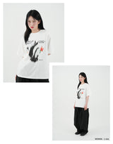 ファーリングフラワー O/W オーバーフィットTシャツ