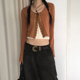 Pacel Bohemian Leather Stud Wide Big Belt