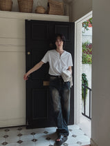 RuenB Mud Sand Curve Denim Pants