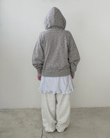 Blooming Hoddie Zip Up