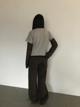 Pigment Straight Cotton Pants (2color)