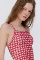 [Gingham Cottage_red] ワンピース スイムウェア