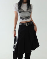 Meet pleats pleated midi skirt