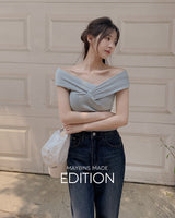 [MADE] Looming off-shoulder T-shirt