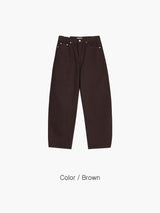 USA cotton curved pants 5color
