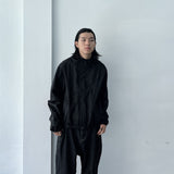 Structured Seam Hooded Jacket