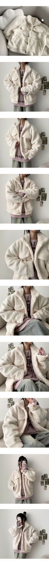 Vanin high neck soft wool jacket