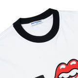 DC x The Rolling Stones UK Tongue Ringer Tee White