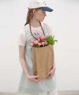 Shirring Sleeveless Dress - Light Khaki
