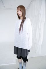 milky dot linen button top(4colors)