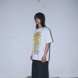 Untitled ハートロゴ ピグメントウォッシュ半袖  Off White