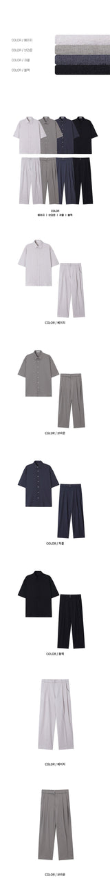 [SET UP가능] Summer belt slacks(4color)