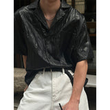 [S/S] レザープリーツシャツ