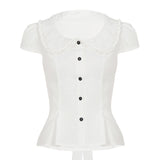 Odette Lace Collar Blouse