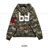 Roho Numbering Patch Overfit Hooded Zip-Up