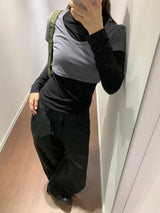 バックフリップサテンスラックス (2color)