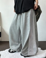 SIDE COLORATION PINTUCK BALLOON PANTS 💙🩶🖤🤍3COLOR