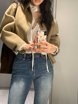 [MADE] hent wool handmade blue jacket