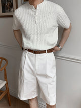 ASCLO One Tuck Cotton Half Pants (4color)