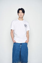 25SS ミックスタイプグラフィックスショートスリーブTシャツ ホワイト