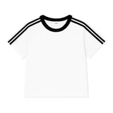 SPORTY TRACK CROP T-SHIRT (4color)