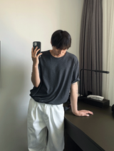 インナーUネックシルキー半袖Tシャツ