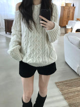 Leel Shoulder Slit Knitwear (3 colors)