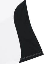 カラーブロッキングTシャツ (Black)