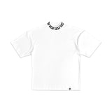 TZ MONOGRAM RIB OVERSIZED TEE - WHITE
