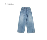 Deron Denim Washing Banding Snap Wide Pants