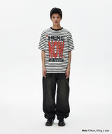 HERE NOW ストライプTシャツ
