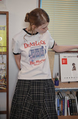 ラッキーデイクロップリンガーTシャツ