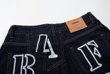 Leni Alphabet Stitch Denim Pants