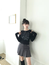 Heart Lock Cutout T-shirt