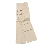 25SS FRONT POCKET WIDE  CARGO PANTS BEIGE