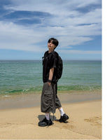 Shuren Shirring Cargo Bermuda Pants
