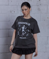 (DUC) BB スカルグラフィックTシャツ チャコール